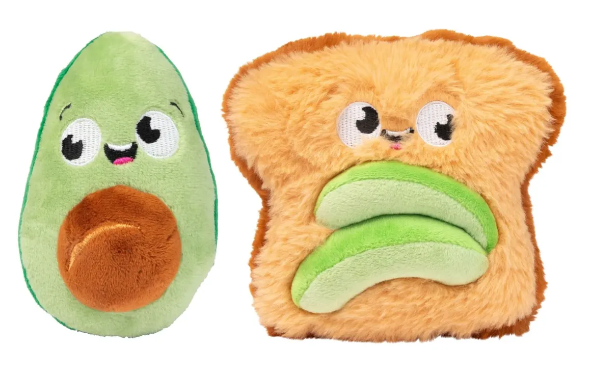Avocado & Toast 2PK - Dog Toy