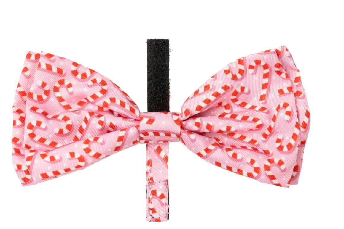 Candy Cane Pink Bowtie