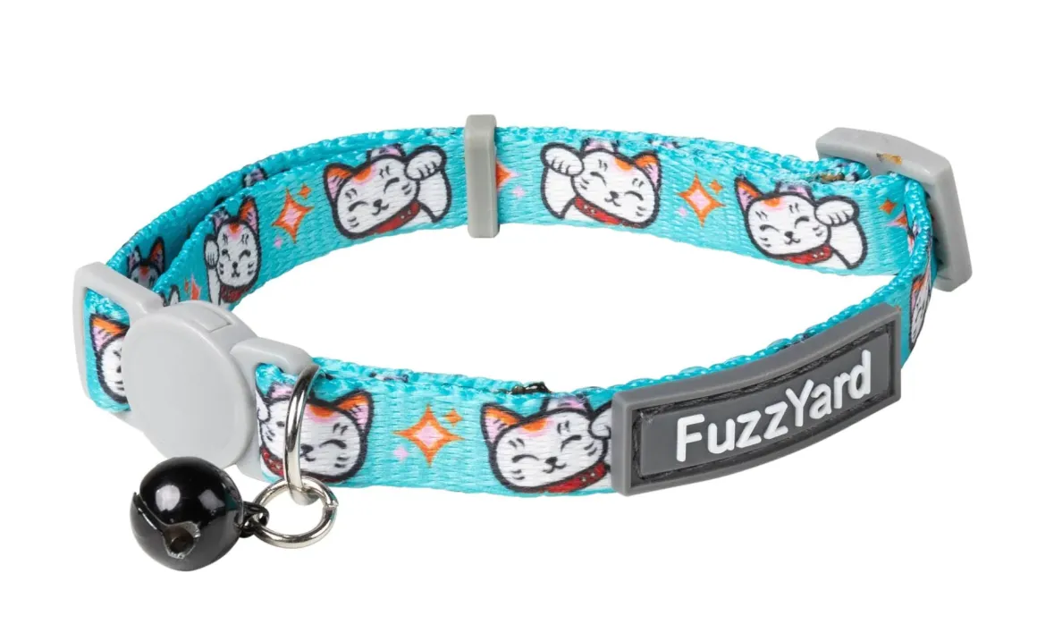 Cat Collar - Lucky Fur-Tune - Teal