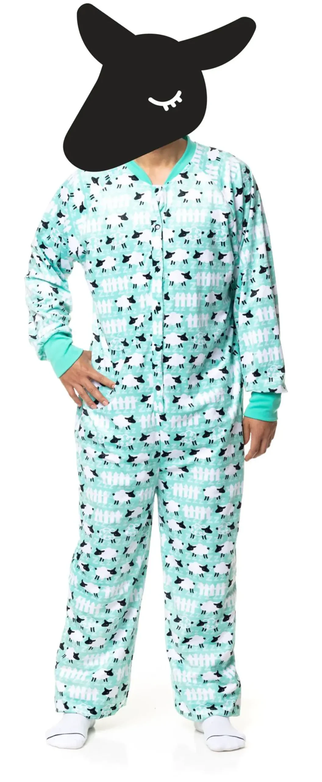 Counting Sheep Green Onesie