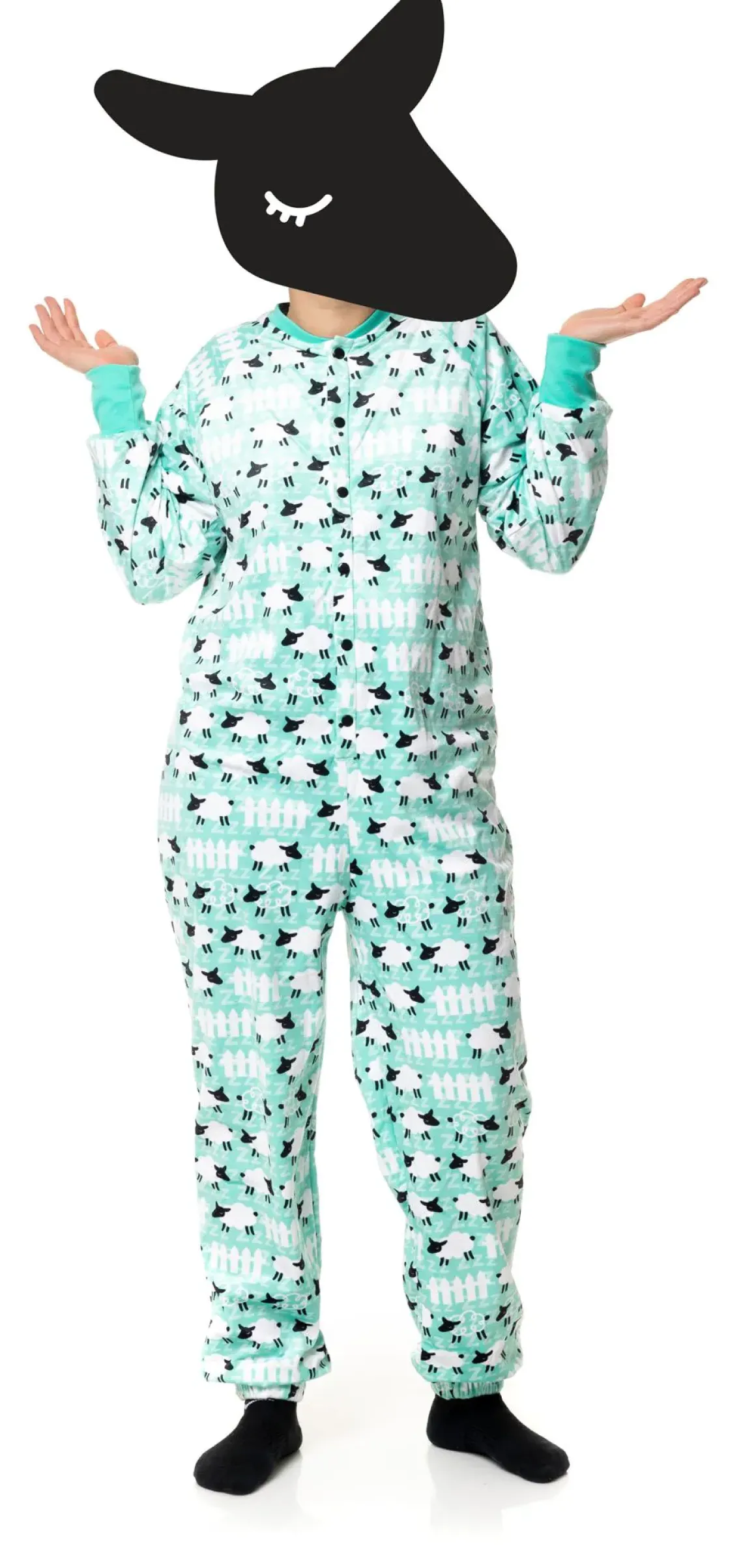 Counting Sheep Green Onesie