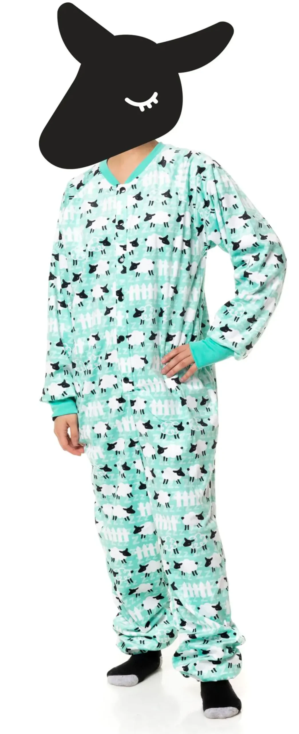 Counting Sheep Green Onesie