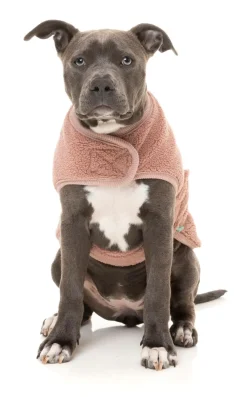 Dusty Pink Teddy Wrap Vest