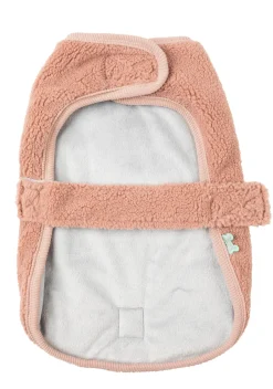 Dusty Pink Teddy Wrap Vest