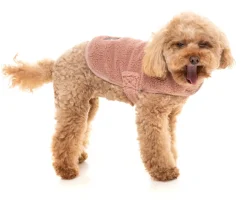 Dusty Pink Teddy Wrap Vest