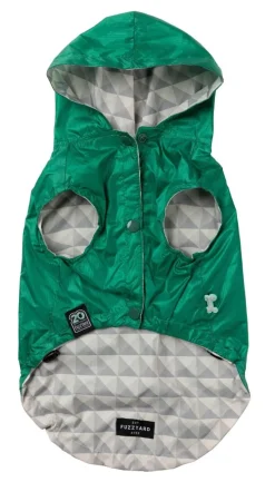 Flipside Raincoat - Green/Beige