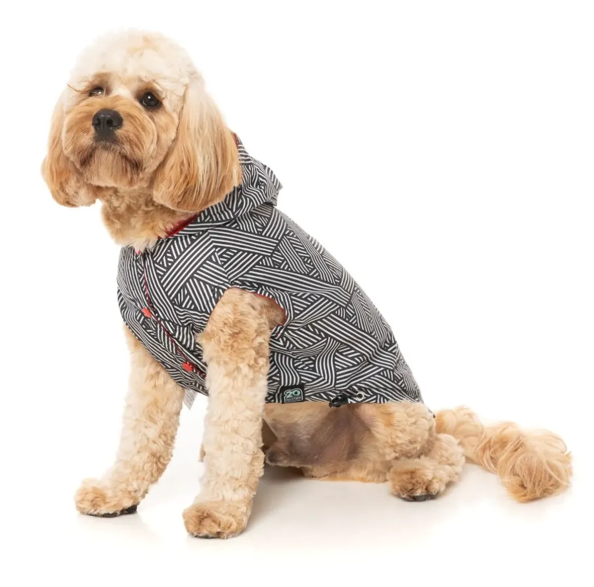 Flipside Raincoat - Red/Black/White