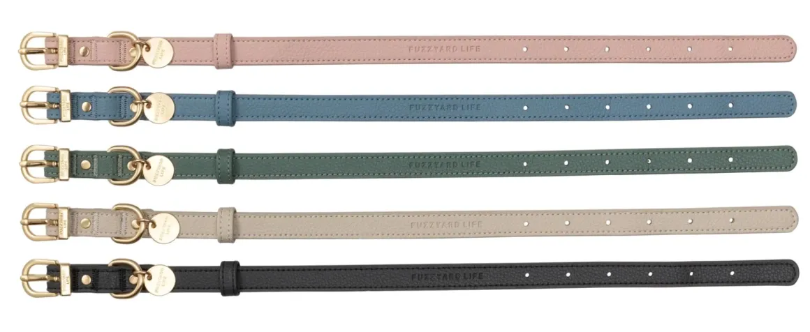 FuzzYard Life Atelier Dog Collar - Slate Grey