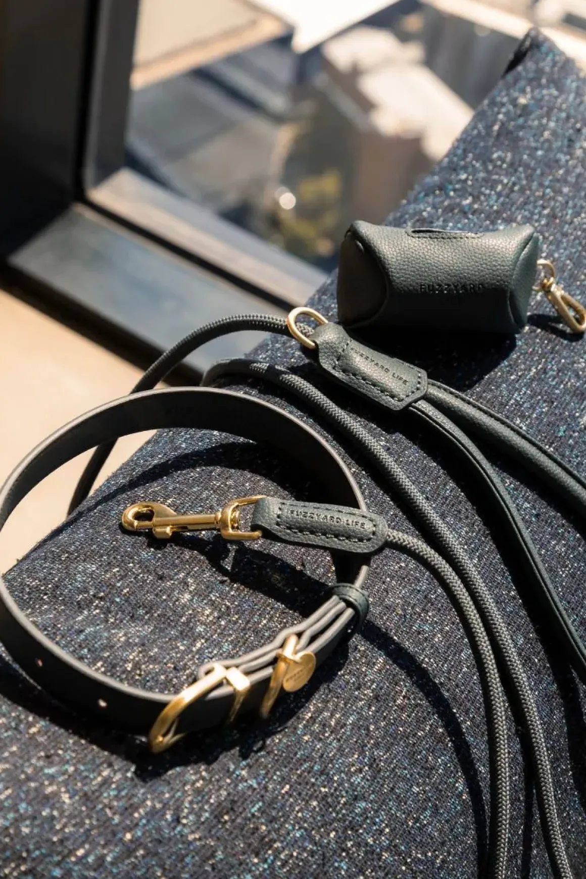 FuzzYard Life Atelier Dog Collar - Slate Grey