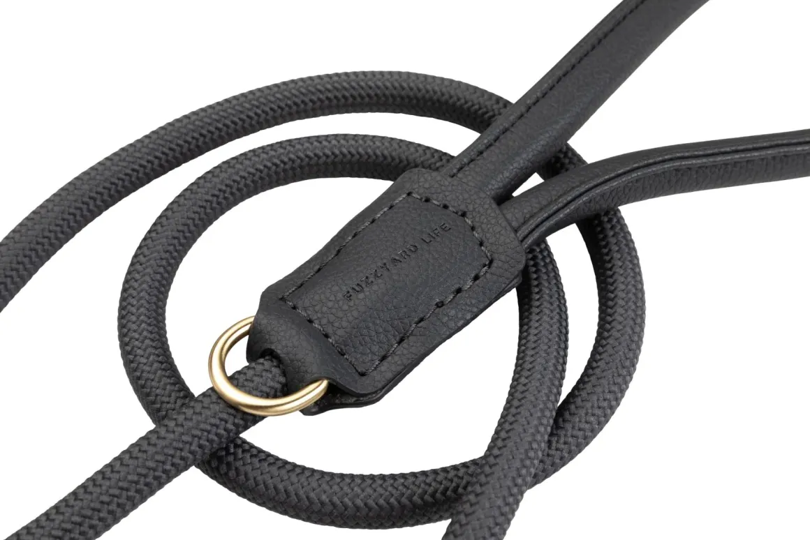 FuzzYard Life Atelier Dog Rope Lead - Slate Grey