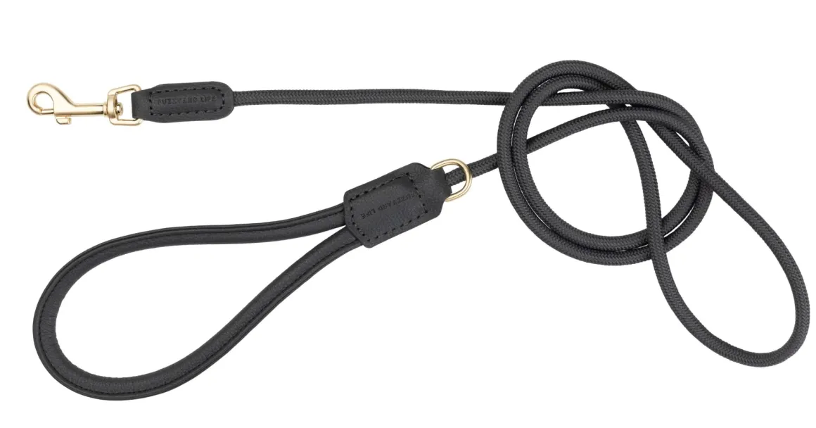 FuzzYard Life Atelier Dog Rope Lead - Slate Grey