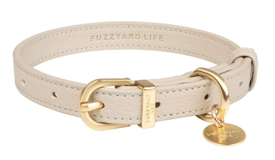 FuzzYard Life Atelier Dog Collar - Sandstone