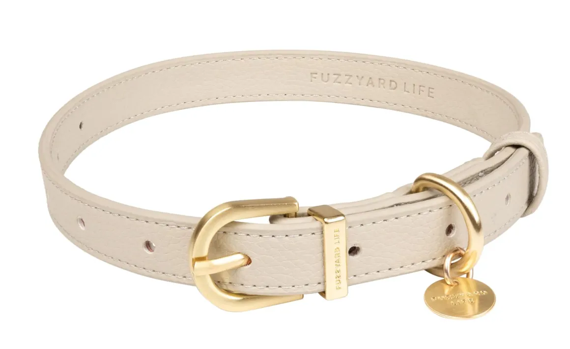 FuzzYard Life Atelier Dog Collar - Sandstone