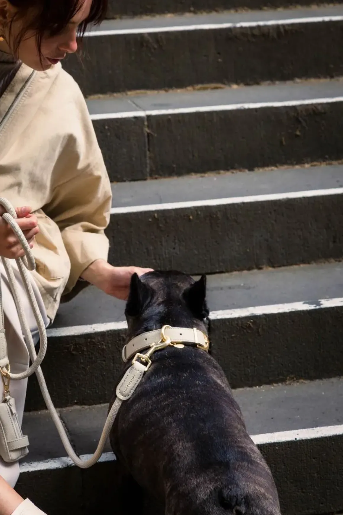 FuzzYard Life Atelier Dog Collar - Sandstone