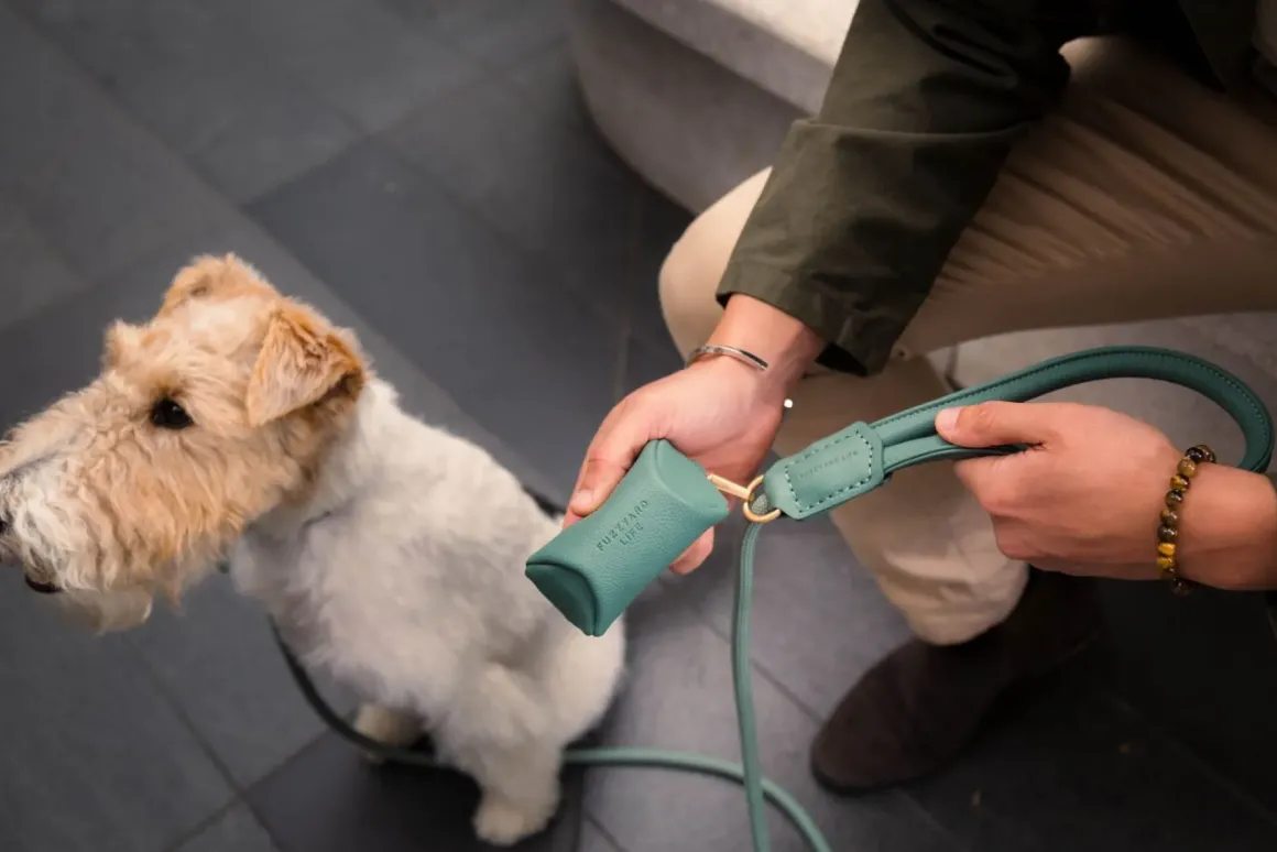 FuzzYard Life Atelier Poop Bag Dispenser - Myrtle Green