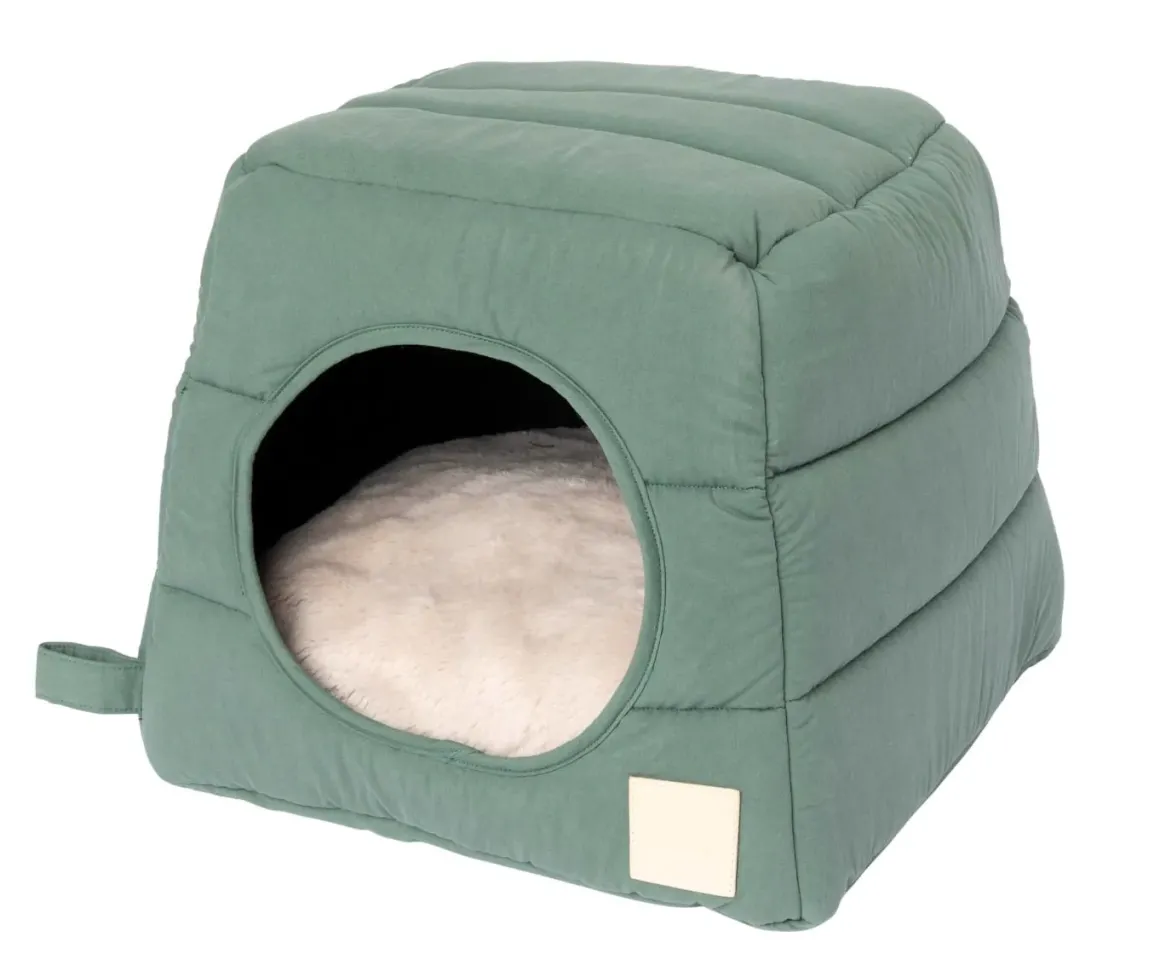 FuzzYard Life Cat Cubby - Myrtle Green