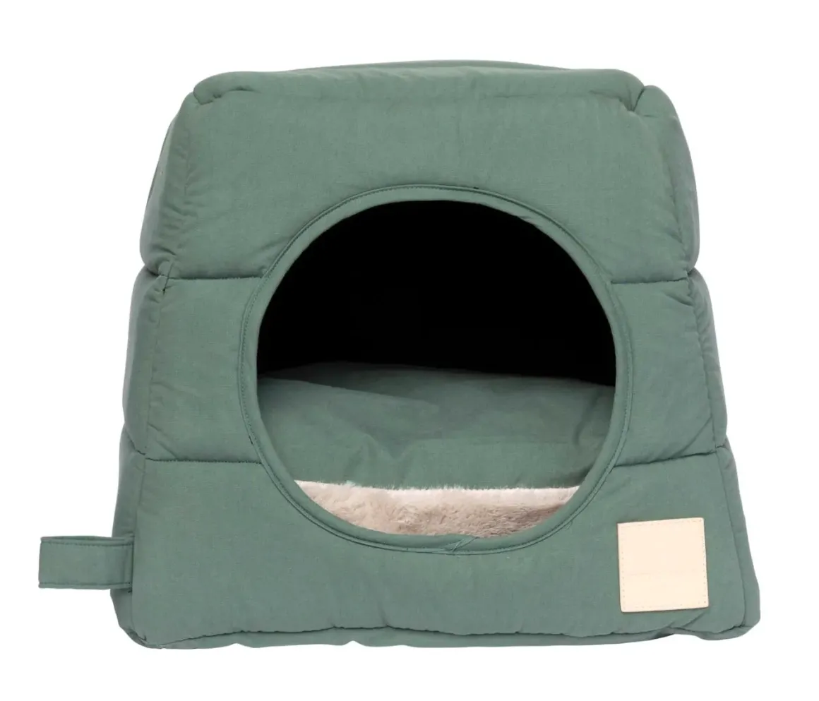 FuzzYard Life Cat Cubby - Myrtle Green