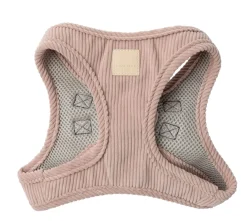 FuzzYard Life Corduroy Step In Harness - Soft Blush