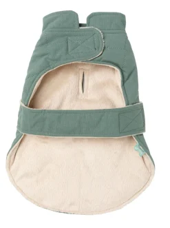 FuzzYard Life Quilted Cotton Wrap Vest - Myrtle Green