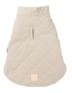 FuzzYard Life Quilted Cotton Wrap Vest - Sandstone