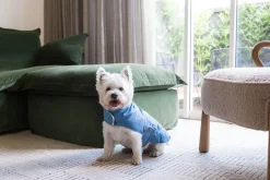 FuzzYard Life Quilted Cotton Wrap Vest - French Blue