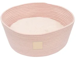 FuzzYard Life Rope Basket Bed - Soft Blush