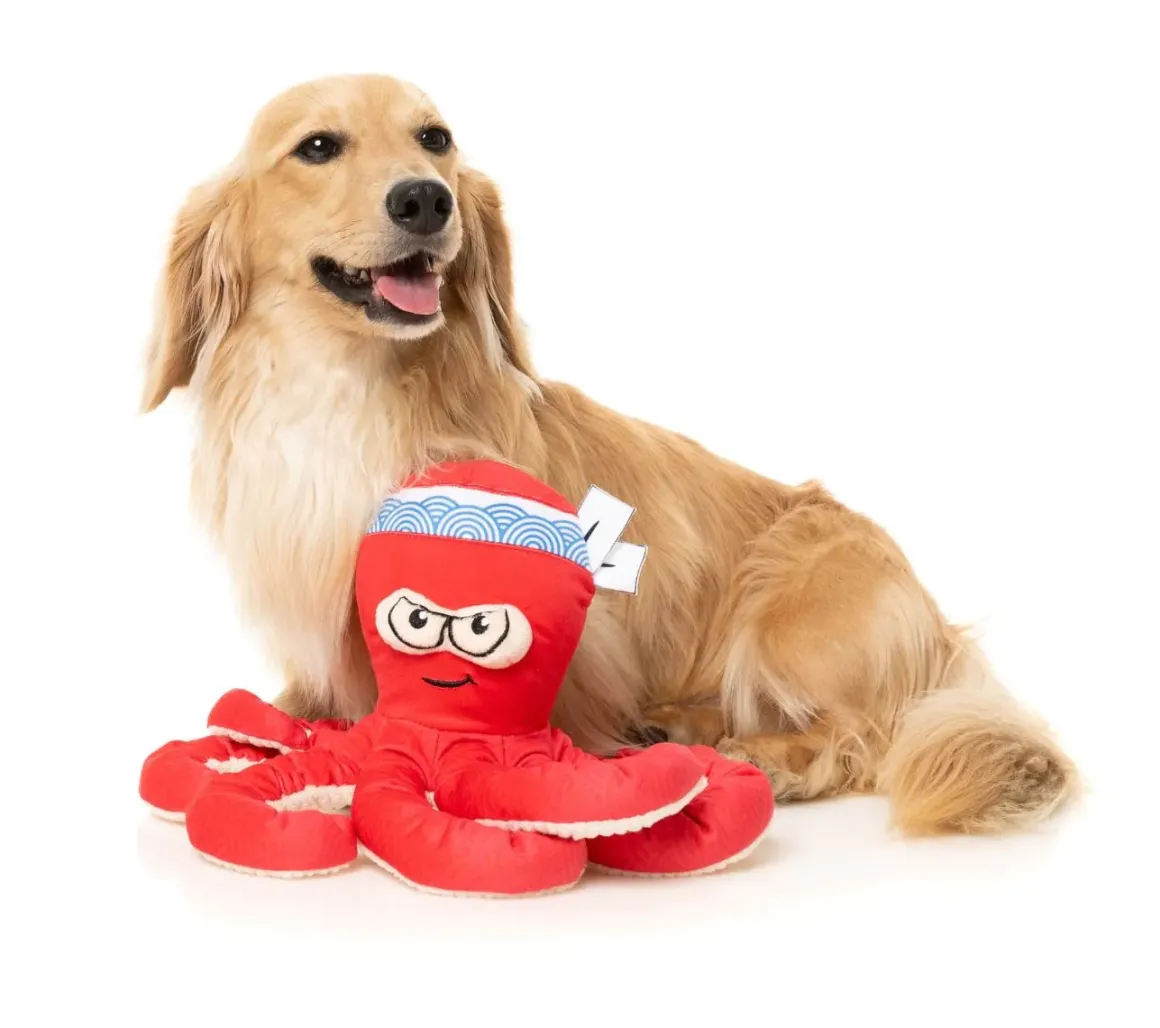 Octo-Posse Dog Toy - Takoyaki
