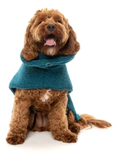 The Cosy Snood Coat - Blue Lagoon