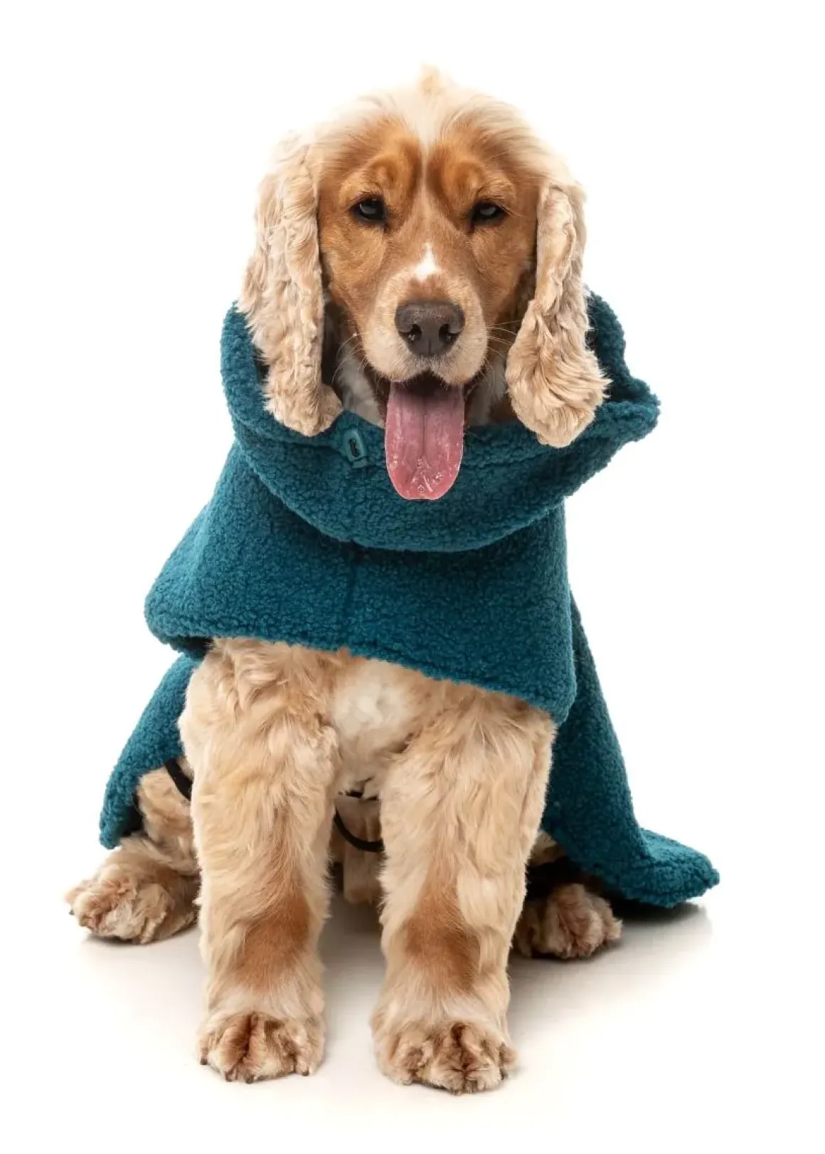 The Cosy Snood Coat - Blue Lagoon