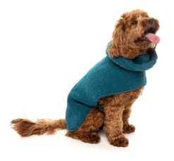 The Cosy Snood Coat - Blue Lagoon