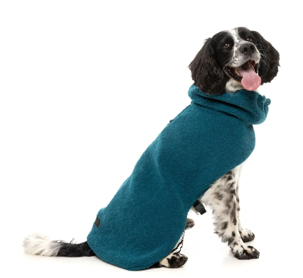 The Cosy Snood Coat - Blue Lagoon