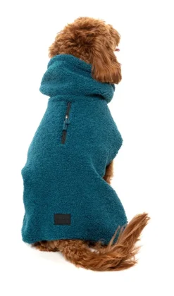 The Cosy Snood Coat - Blue Lagoon