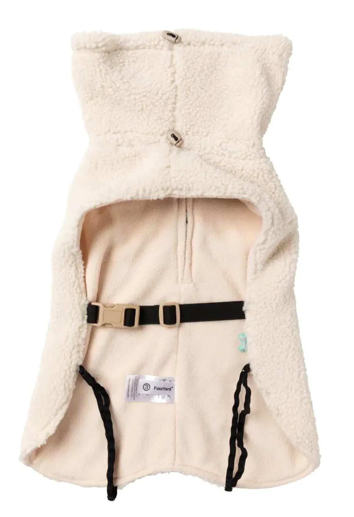 The Cosy Snood Coat - Eggshell