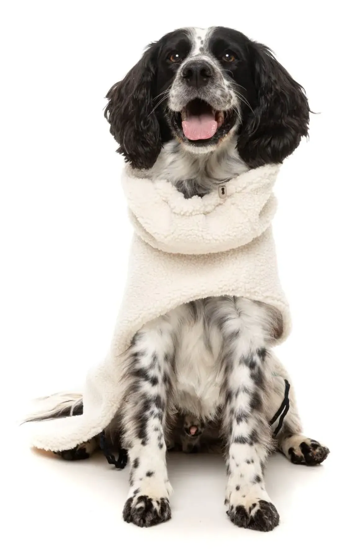 The Cosy Snood Coat - Eggshell