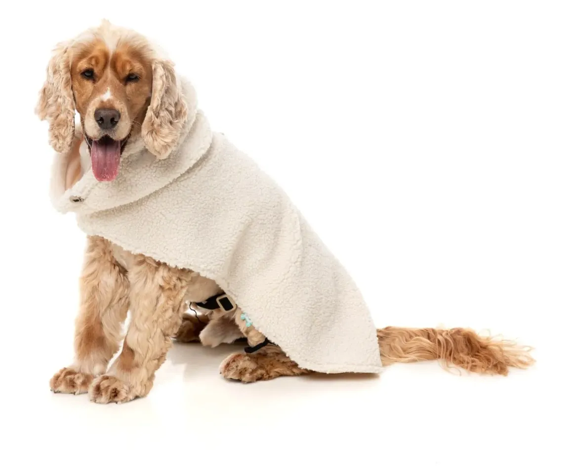 The Cosy Snood Coat - Eggshell