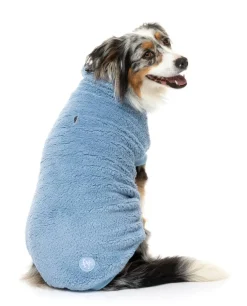 Turtle Teddy Sweater - Washed Blue